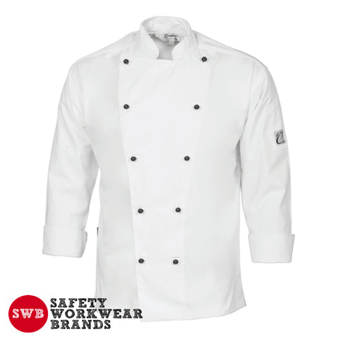 DNC Workwear - Cool Breeze Cotton Chef Jacket Long Sleeve 1104