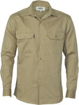 DNC Workwear - Cotton Drill Work Shirt Long Sleeve 3202