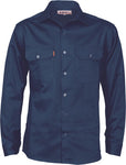 DNC Workwear - Cotton Drill Work Shirt Long Sleeve 3202