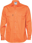 DNC Workwear - Cotton Drill Work Shirt Long Sleeve 3202