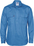 DNC Workwear - Close Front Cotton Drill Shirt Long Sleeve 3204