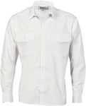 DNC Workwear - Epaulette Polyester/Cotton Work Shirt Long Sleeve 3214