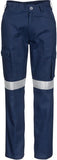 DNC Workwear - Ladies Cotton Drill Cargo Pants with 3M Reflective Tape 3323