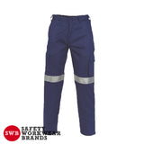 DNC Workwear - Lightweight Cotton Cargo Pants with 3M R/Tape 3326