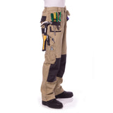 DNC Workwear - Duratex Cotton Duck Weave Tradies Cargo Pants with Twin Holster Tool Pocket (knee pads not included) 3337