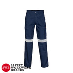 DNC Workwear - Middle Weight Cotton Double Angled Cargo Pants With CRS Reflective Tape 3360