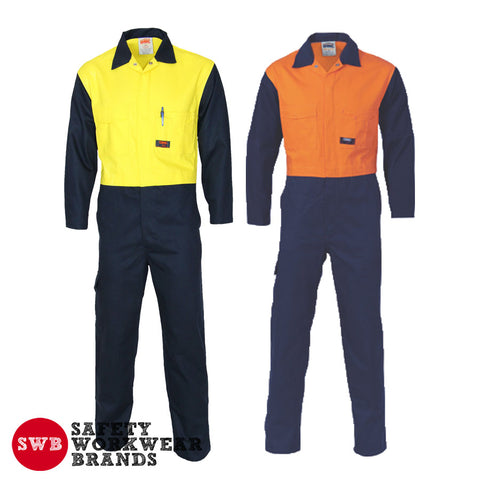 DNC Workwear - Patron Saint® Flame Retardant Two Tone Drill Overall 3425