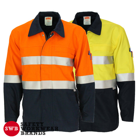 DNC Workwear - Patron Saint Flame Retardant Two Tone Drill ARC Rated Welder's Jacket with 3M F/R Tape 3458