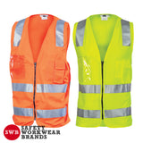 DNC Workwear - Day/Night Side Panel Safety Vest with Generic R/Tape 3507
