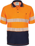 DNC Workwear - Hi Vis Segment Taped Cotton Backed Polo Short Sleeve 3517