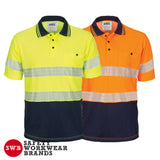 DNC Workwear - Hi Vis Segment Taped Cotton Backed Polo Short Sleeve 3517