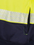 DNC Workwear - Hi Vis Segment Taped 1/2 Zip Fleecy Windcheater 3529