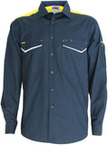 DNC Workwear - RipStop Cool Cotton Tradies Shirt L/S 3582