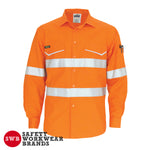 DNC Workwear - RipStop Cotton Cool Shirt with CSR Reflective Tape L/S 3590