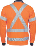 DNC Workwear - Hi Vis D/N Cool Breathe Polo Shirt with Cross Back R/Tape Long Sleeve 3714