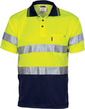DNC Workwear - Hi Vis D/N Cool Breathe Polo Shirt With CSR R/Tape Short Sleeve 3715
