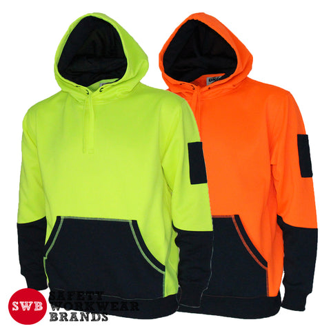 DNC Workwear - Hi Vis 2 Tone Super Fleecy Hoodie 3721