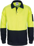 DNC Workwear - Hi Vis Rugby Top Windcheater with Two Side Zipped Pockets 3727