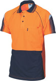 DNC Workwear - Hi Vis Cool Breathe Sublimated Piping Polo Short Sleeve 3751