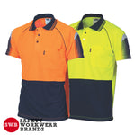 DNC Workwear - Hi Vis Cool Breathe Sublimated Piping Polo Short Sleeve 3751