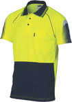 DNC Workwear - Hi Vis Cool Breathe Sublimated Piping Polo Short Sleeve 3751