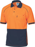 DNC Workwear - Hi Vis Cool Breathe Front Piping Polo Short Sleeve 3754