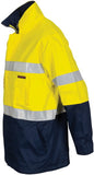 DNC Workwear - Hi Vis Cotton Drill "2 in 1" Jacket with Generic Reflective R/Tape 3767