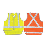 DNC Workwear - Day/Night Cross Back Safety Vests with Tail 3802
