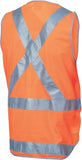DNC Workwear - Day/Night Cross Back Safety Vests with Tail 3802
