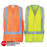 DNC Workwear - Day/Night Safety Vests with H-Pattern 3804
