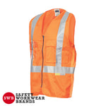 DNC Workwear - Day/Night Cross Back Cotton Safety Vests 3810