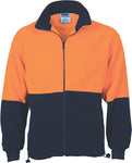 DNC Workwear - Hi Vis 2 Tone Full Zip Polar Fleece 3827