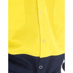 DNC Workwear - Hi Vis 2 Tone Drill Shirt with Press Studs 3838