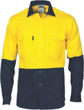 DNC Workwear - Hi Vis 2 Tone Drill Shirt with Press Studs 3838