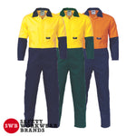 DNC Workwear - Hi Vis 2 Tone Cotton Coverall 3851
