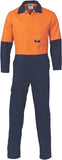 DNC Workwear - Hi Vis Cool Breeze 2 Tone Lightweight Cotton Coverall 3852