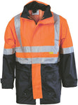 DNC Workwear - Hi Vis 2 Tone Breathable Rain Jacket with 3M R/Tape 3867