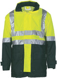 DNC Workwear - Hi Vis 2 Tone Breathable Rain Jacket with 3M R/Tape 3867