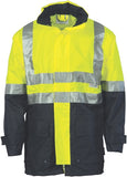 DNC Workwear - Hi Vis 2 Tone Breathable Rain Jacket with 3M R/Tape 3867