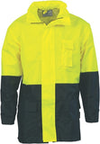 DNC Workwear - Hi Vis 2 Tone Lightweight Rain Jacket 3877