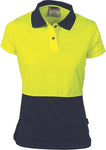 DNC Workwear - Ladies Hi Vis 2 Tone Polo Short Sleeve 3897