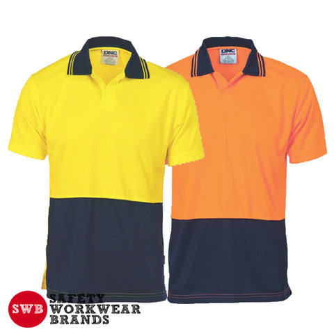 DNC Workwear - Hi Vis 2 Tone Food Industry Polo Short Sleeve 3903