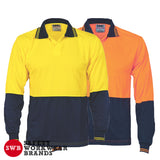 DNC Workwear - Hi Vis 2 Tone Food Industry Polo Long Sleeve 3904
