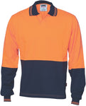 DNC Workwear - Hi Vis Cool Breeze Cotton Jersey Food Industry Polo Long Sleeve 3906