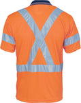 DNC Workwear - Hi Vis D/N Cool Breathe Polo Shirt with Cross Back R/Tape Short Sleeve 3912