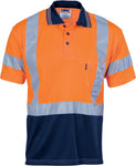 DNC Workwear - Hi Vis D/N Cool Breathe Polo Shirt with Cross Back R/Tape Short Sleeve 3912