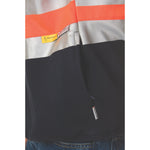 DNC Workwear - Hi Vis Two Tone Cotton Fleecy Sweat Shirt V-Neck with 3M R/Tape 3924