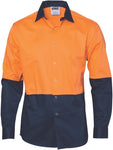 DNC Workwear - Hi Vis Cool Breeze Food Industry Cotton Shirt Long Sleeve 3942