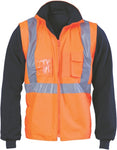 DNC Workwear - Hi Vis Cross Back 2 Tone D/N “6 in 1” Contrast Jacket 3998
