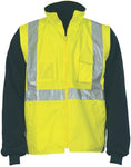 DNC Workwear - HiVis Cross Back D/N “4 in 1” Zip Off Sleeve Reversible Vest 3994